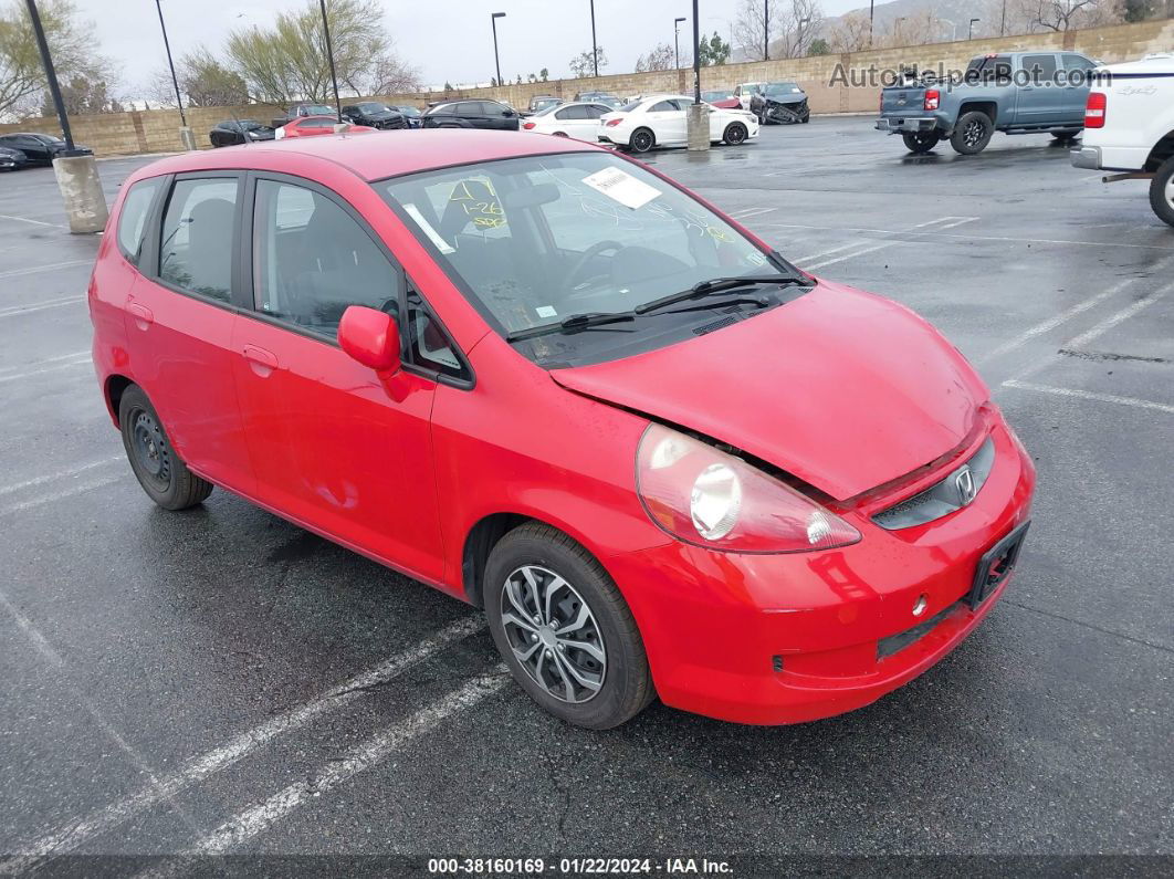 2008 Honda Fit Red vin: JHMGD38408S053663