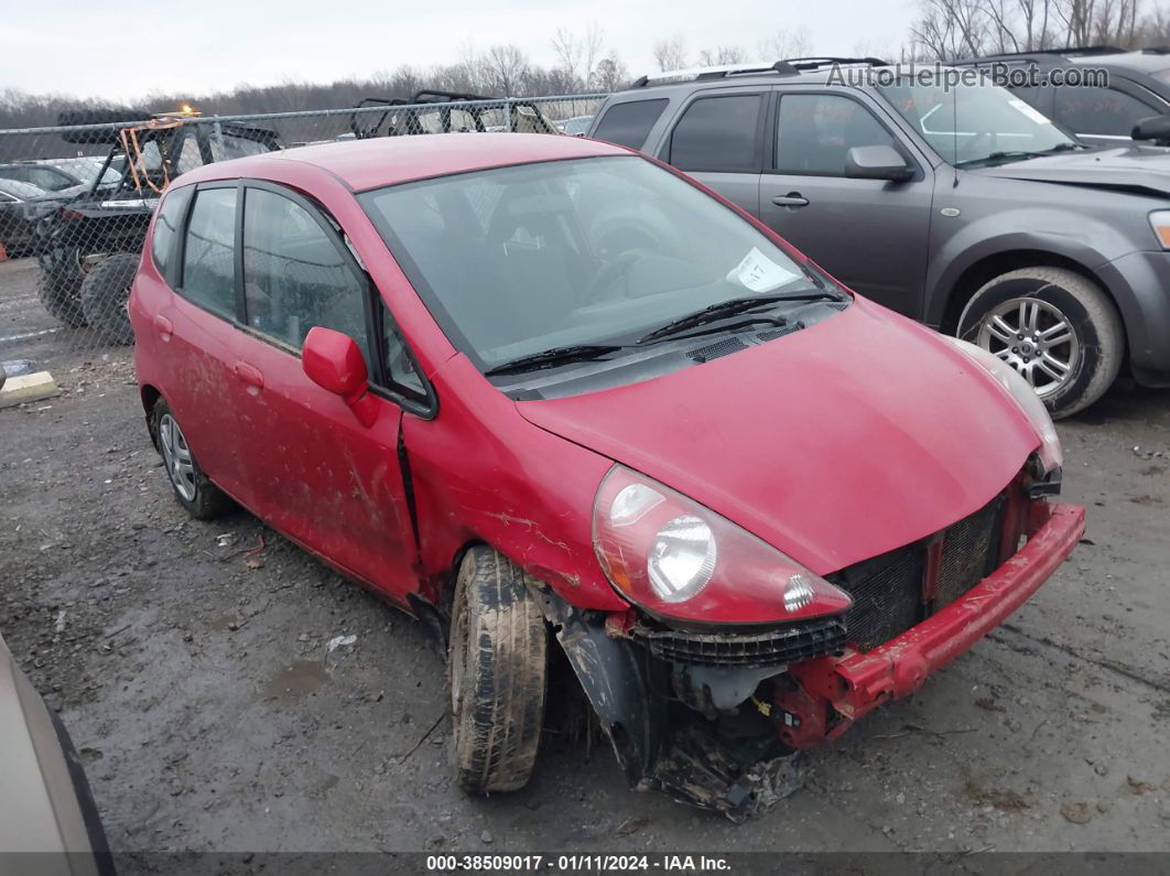 2008 Honda Fit   Red vin: JHMGD38418S058760