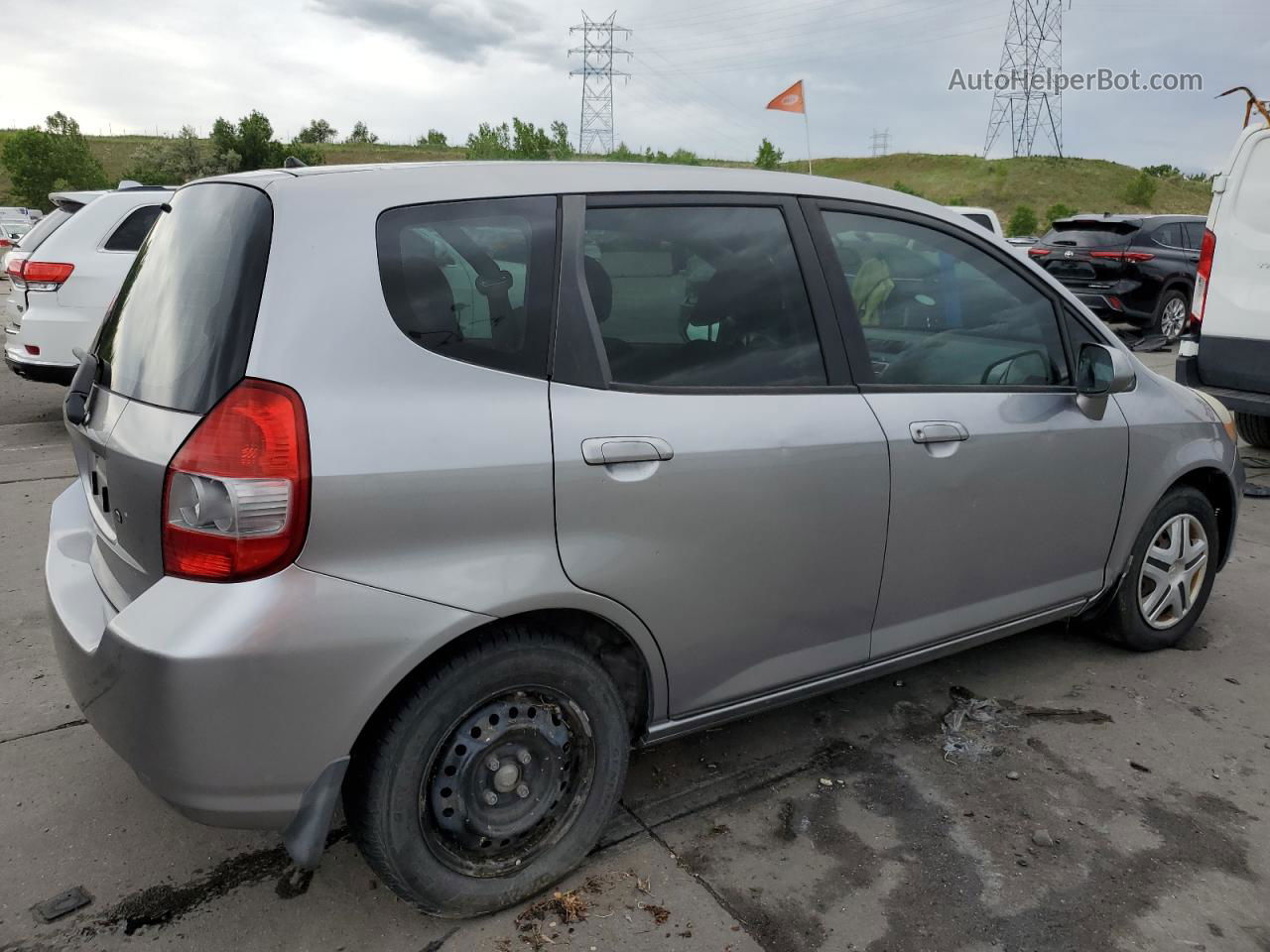 2008 Honda Fit  Gray vin: JHMGD38418S072559