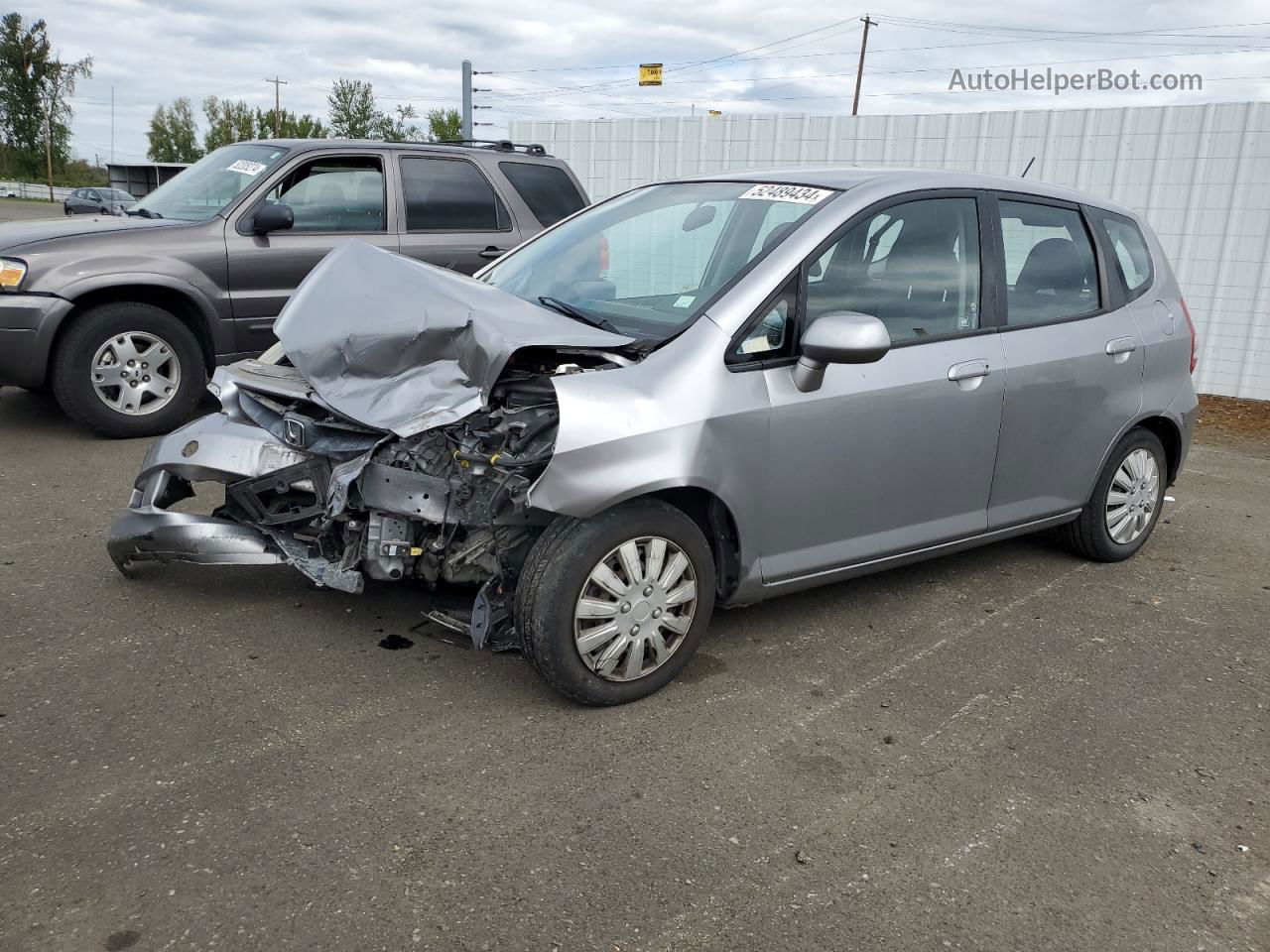 2008 Honda Fit  Silver vin: JHMGD38428S020258