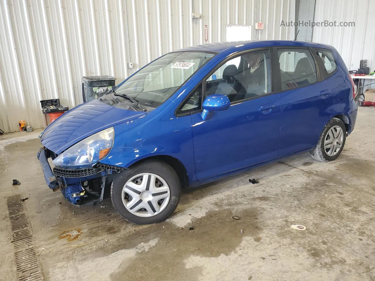 2008 Honda Fit  Синий vin: JHMGD38428S020986