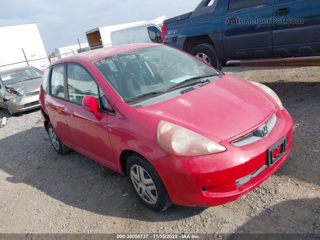 2008 Honda Fit   Red vin: JHMGD38438S003288