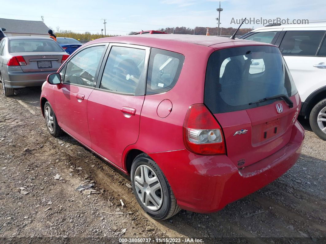 2008 Honda Fit   Red vin: JHMGD38438S003288