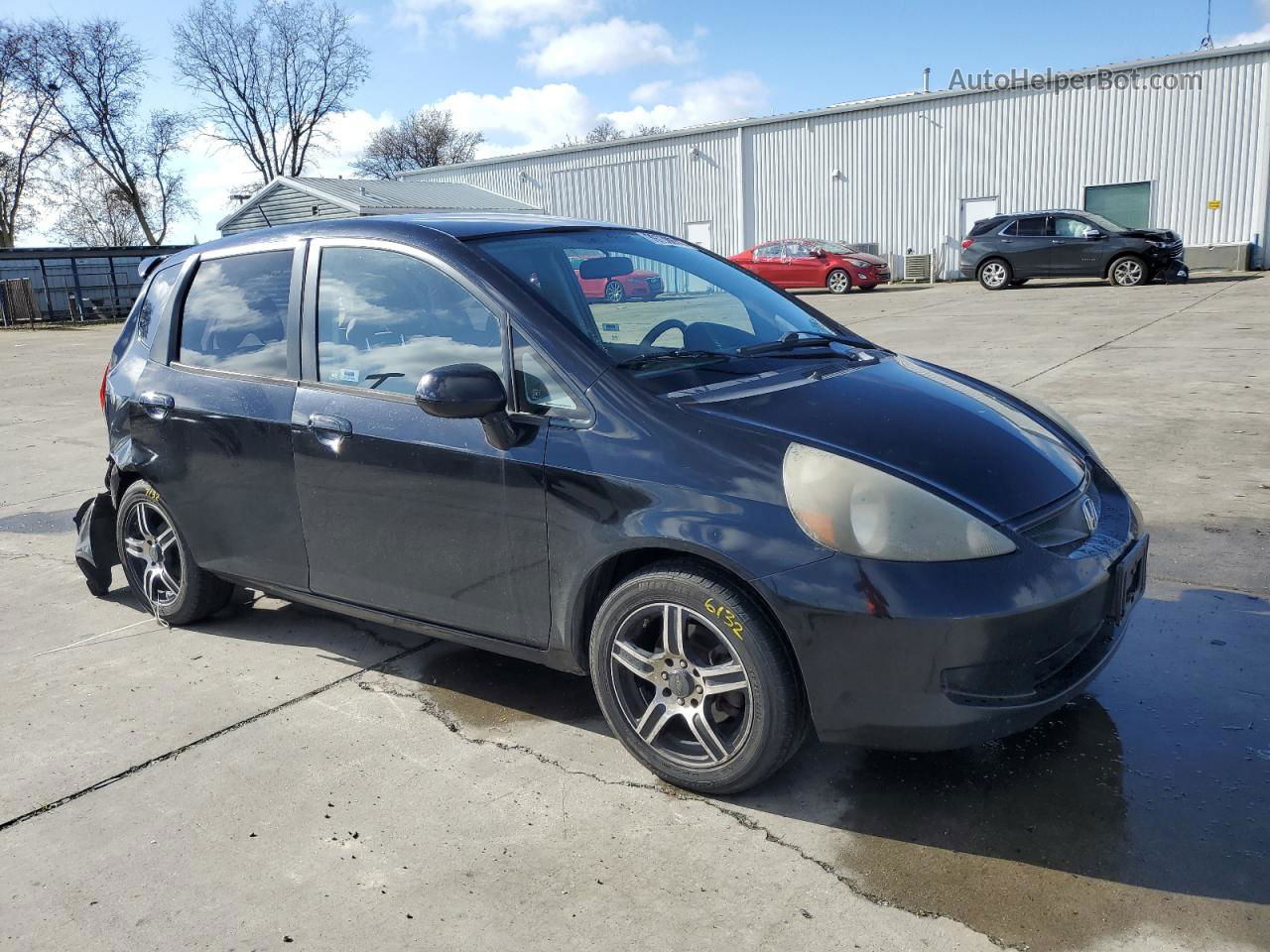 2008 Honda Fit  Black vin: JHMGD38458S037474