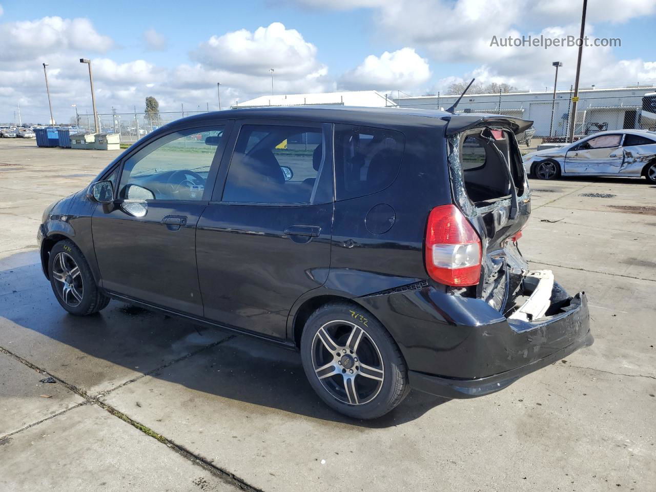 2008 Honda Fit  Black vin: JHMGD38458S037474