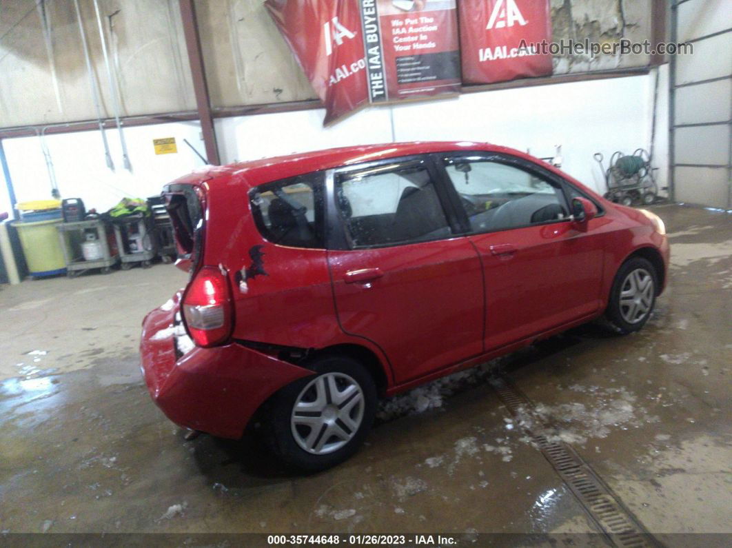 2008 Honda Fit   Red vin: JHMGD38468S006248