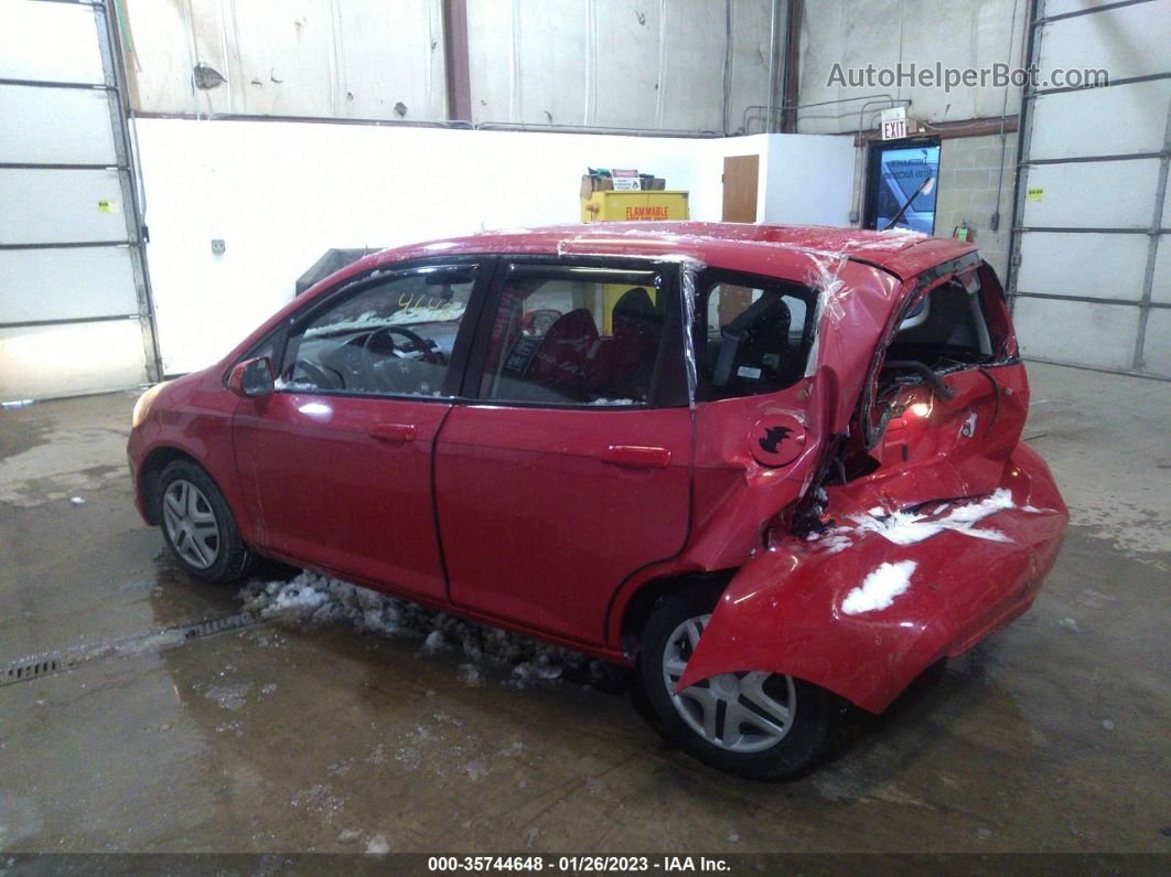 2008 Honda Fit   Red vin: JHMGD38468S006248