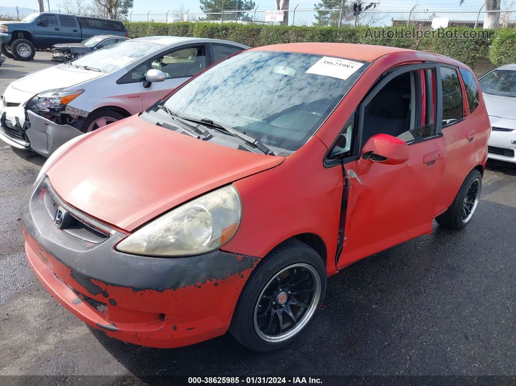 2008 Honda Fit   Red vin: JHMGD38478S034673