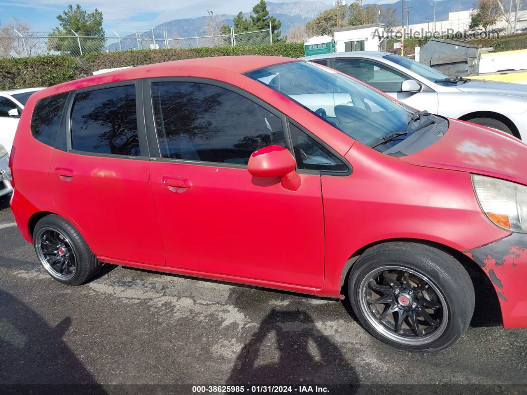 2008 Honda Fit   Red vin: JHMGD38478S034673