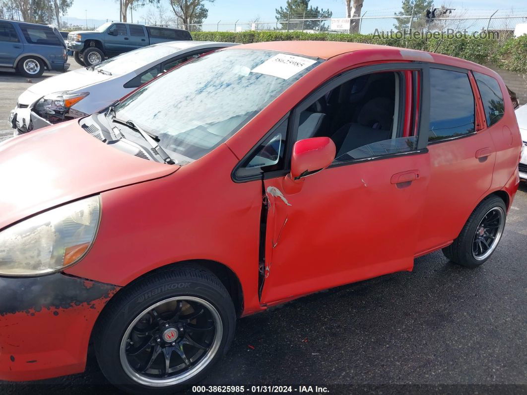 2008 Honda Fit   Red vin: JHMGD38478S034673