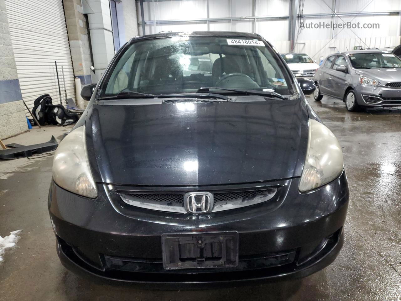 2008 Honda Fit  Черный vin: JHMGD38478S037458