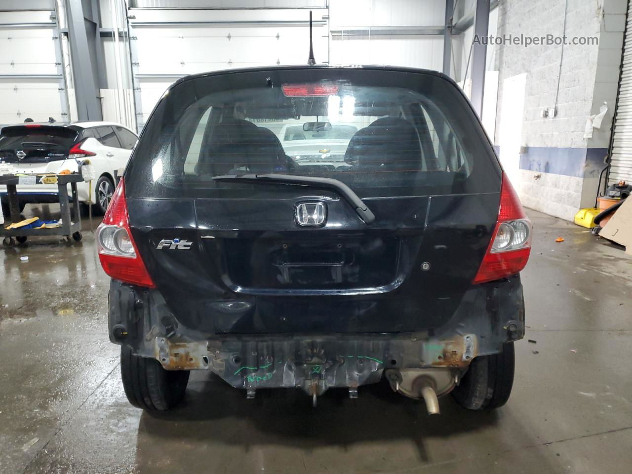 2008 Honda Fit  Черный vin: JHMGD38478S037458