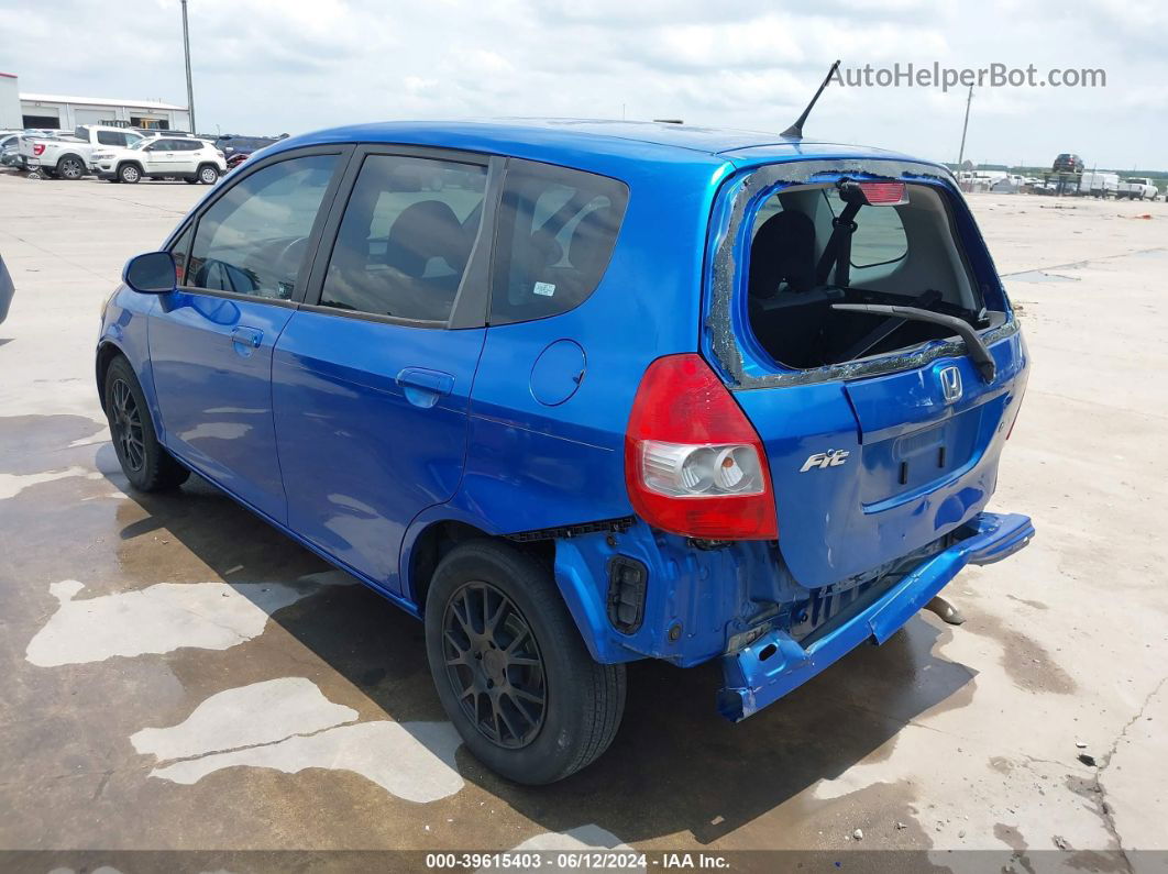 2008 Honda Fit   Blue vin: JHMGD38478S046113