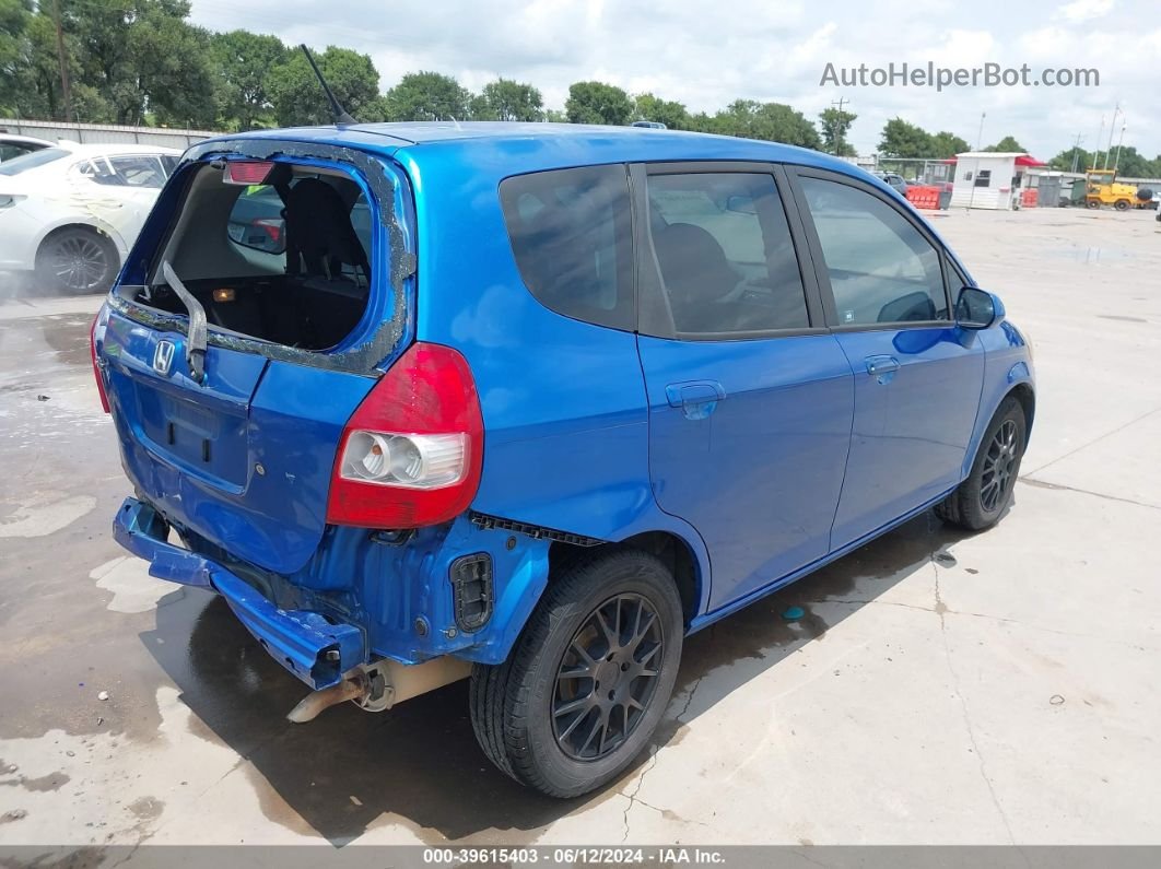 2008 Honda Fit   Blue vin: JHMGD38478S046113