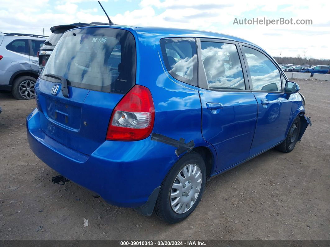 2008 Honda Fit   Blue vin: JHMGD38488S065446