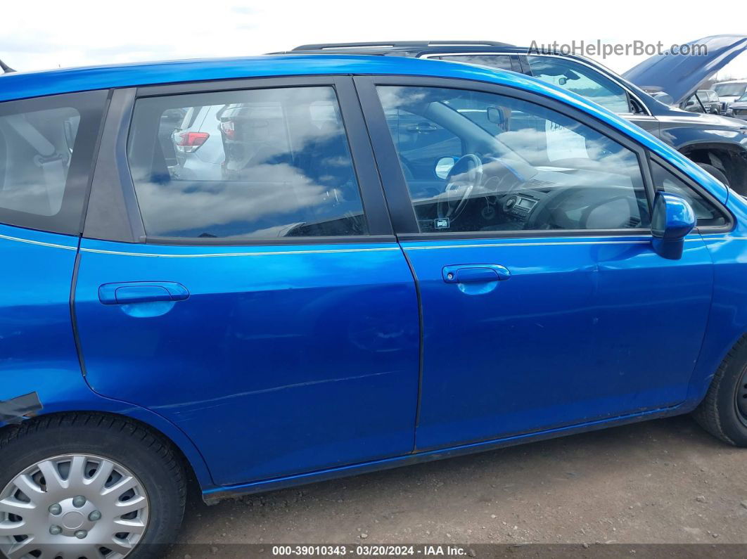 2008 Honda Fit   Blue vin: JHMGD38488S065446