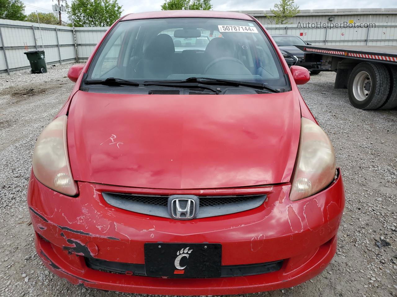 2008 Honda Fit  Red vin: JHMGD38498S020645