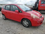 2008 Honda Fit  Red vin: JHMGD38498S020645