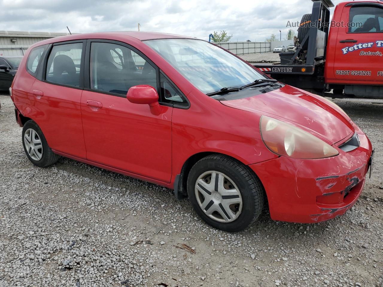 2008 Honda Fit  Red vin: JHMGD38498S020645