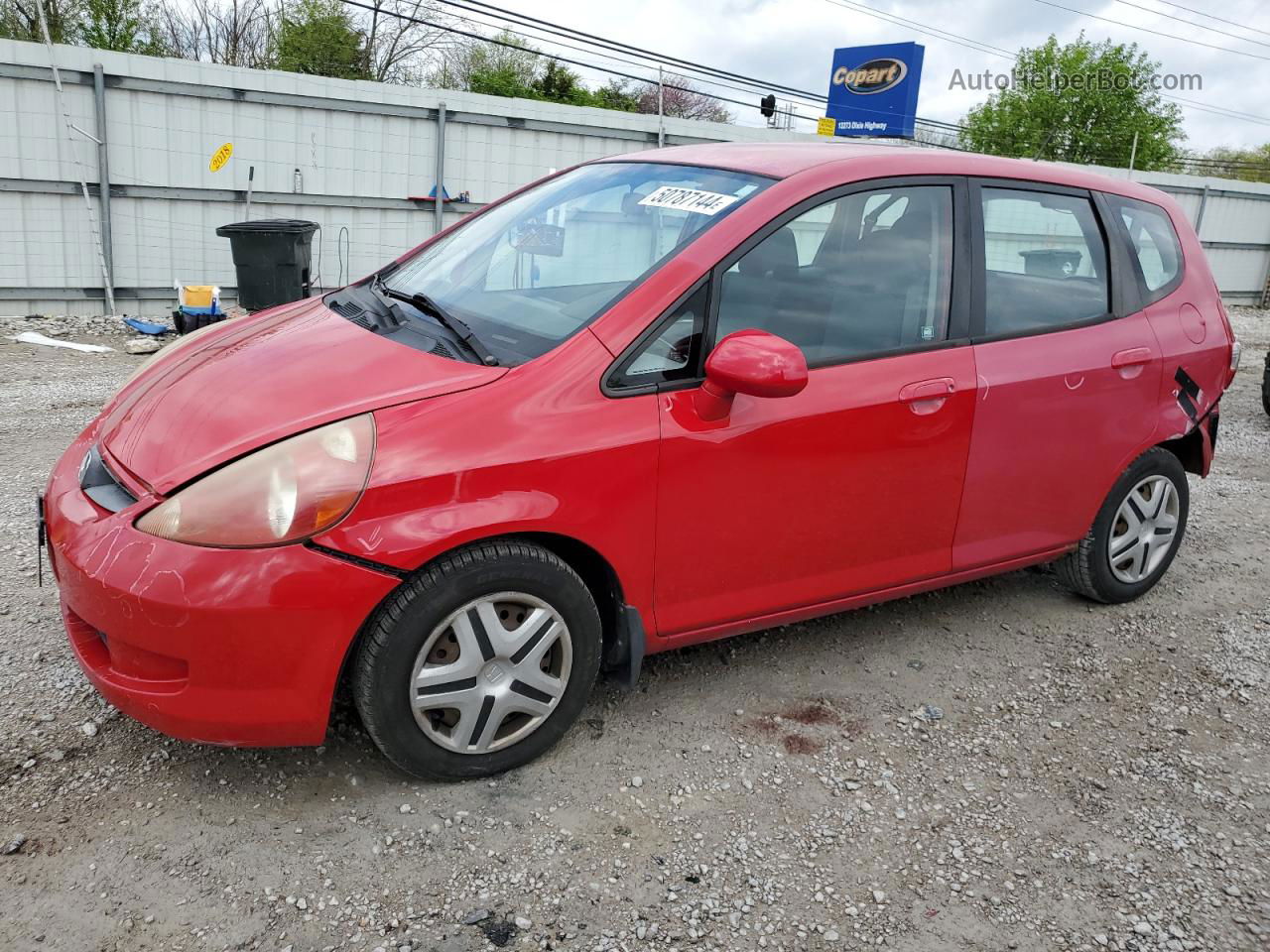 2008 Honda Fit  Red vin: JHMGD38498S020645