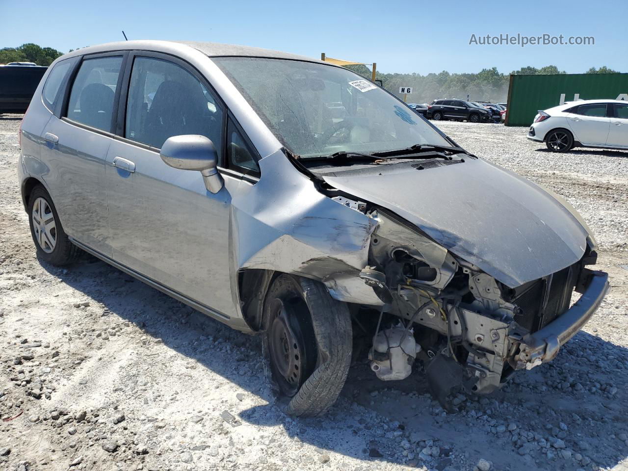 2008 Honda Fit  Silver vin: JHMGD38498S030656