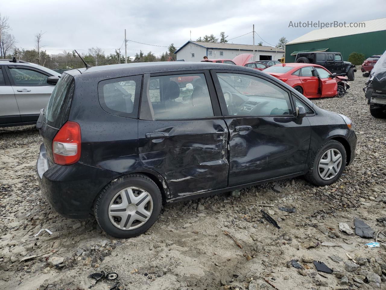 2008 Honda Fit  Black vin: JHMGD38498S031533