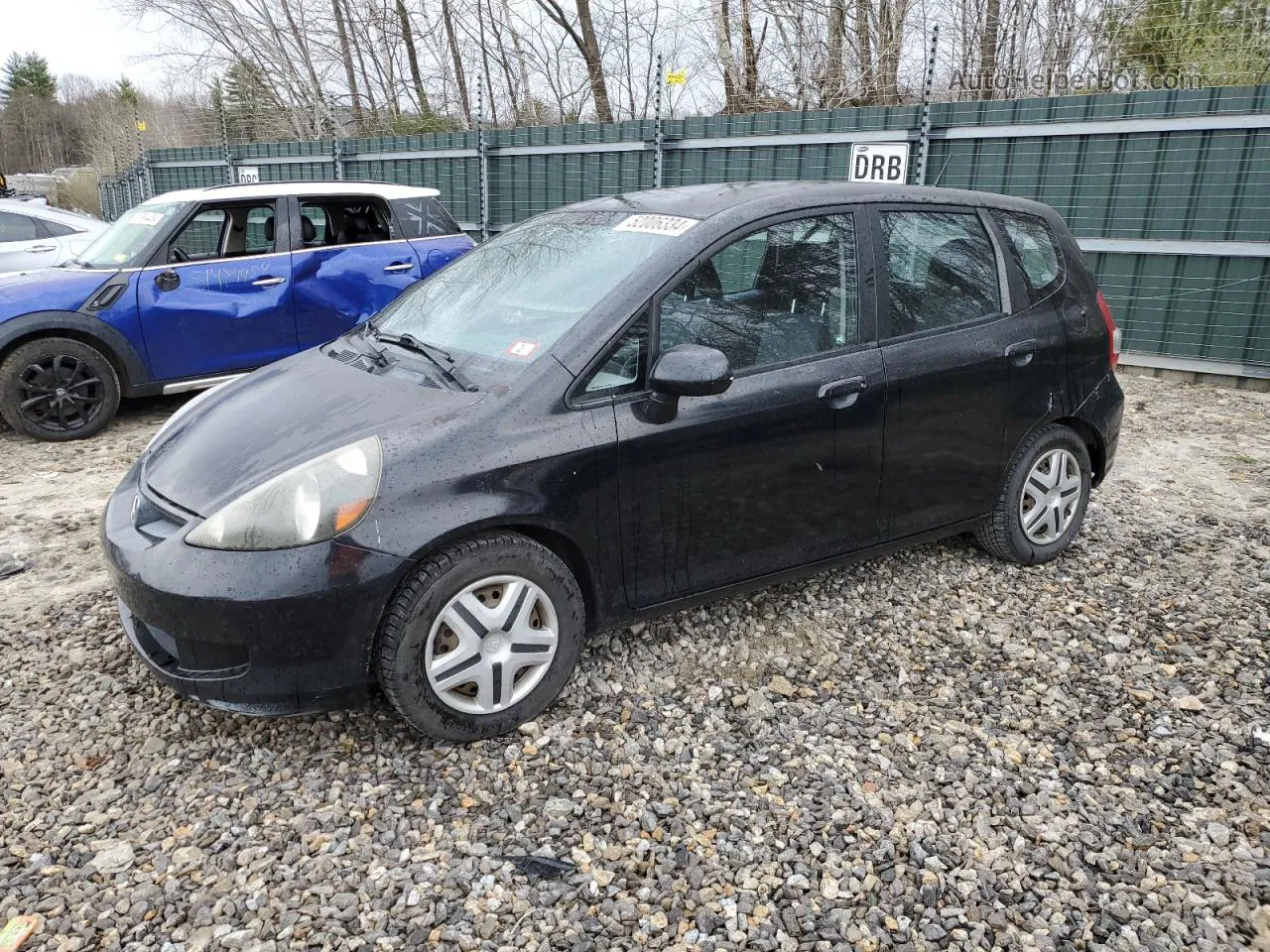 2008 Honda Fit  Черный vin: JHMGD38498S031533