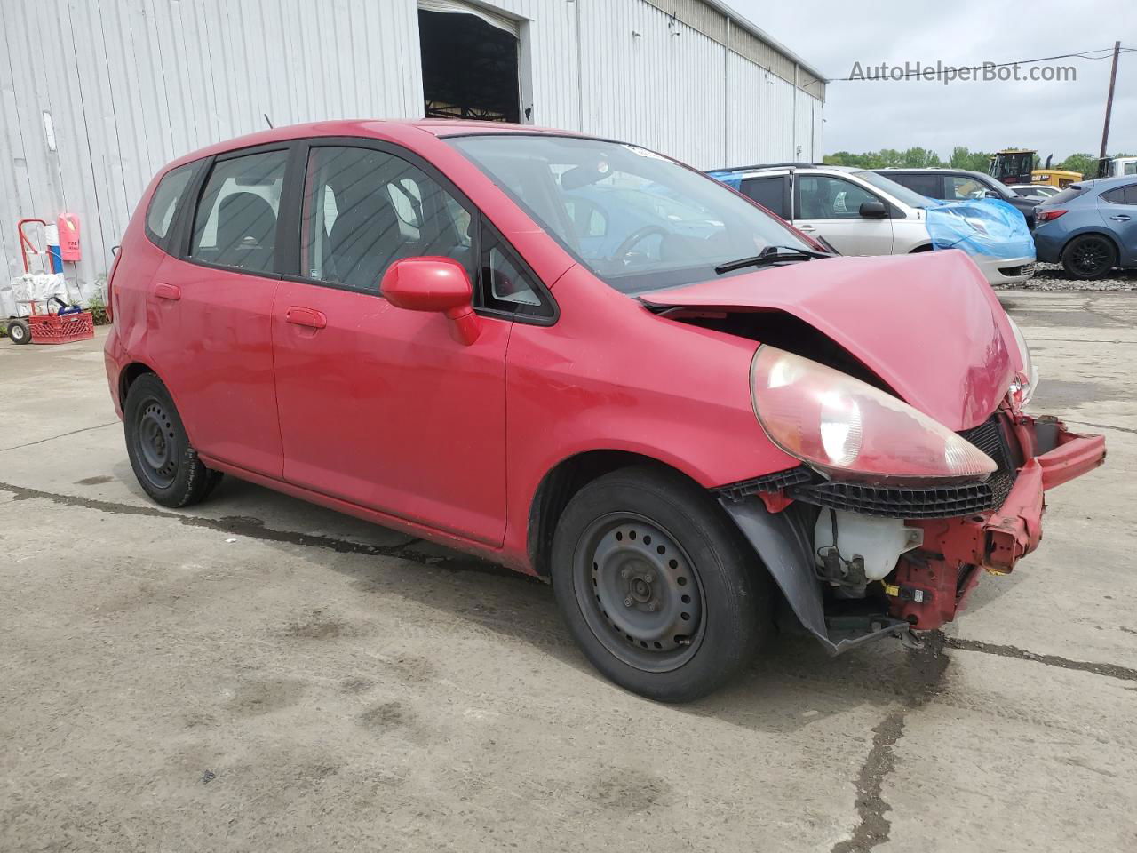 2008 Honda Fit  Red vin: JHMGD38498S070624