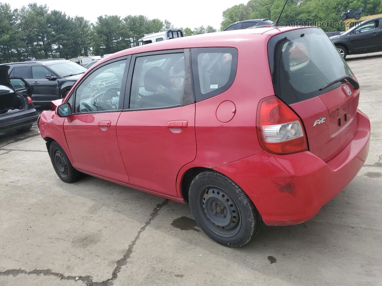 2008 Honda Fit  Красный vin: JHMGD38498S070624