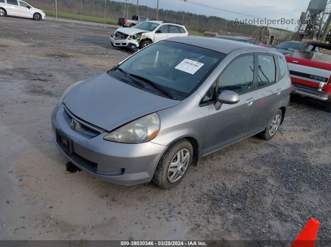 2008 Honda Fit Gray vin: JHMGD384X8S028026