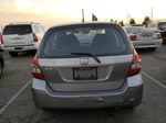 2008 Honda Fit  Silver vin: JHMGD384X8S041116