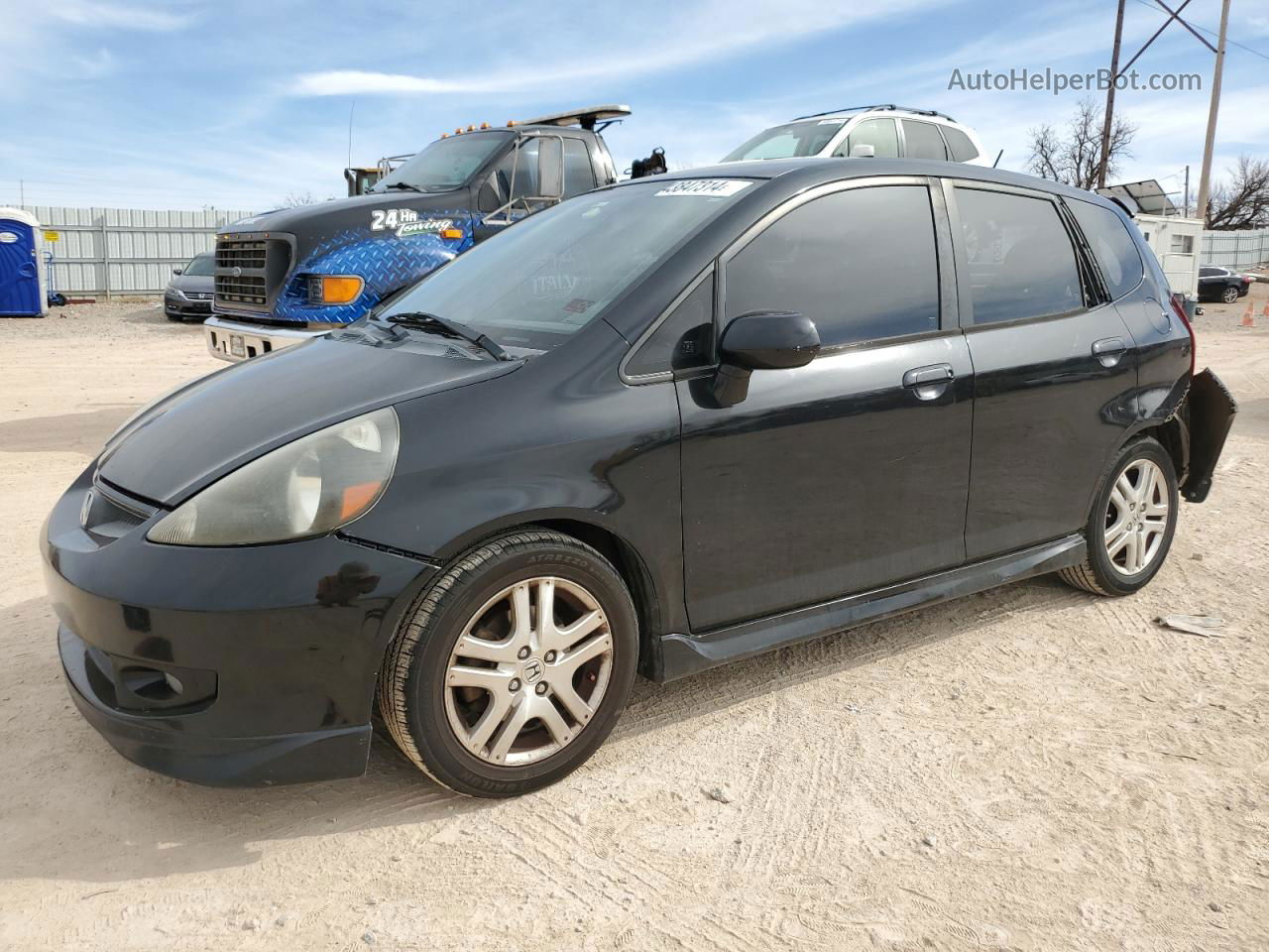 2008 Honda Fit Sport Черный vin: JHMGD38608S008322