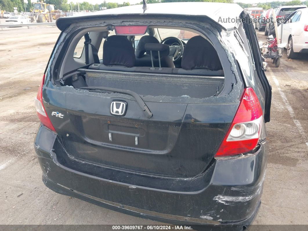 2008 Honda Fit Sport Black vin: JHMGD38608S016422