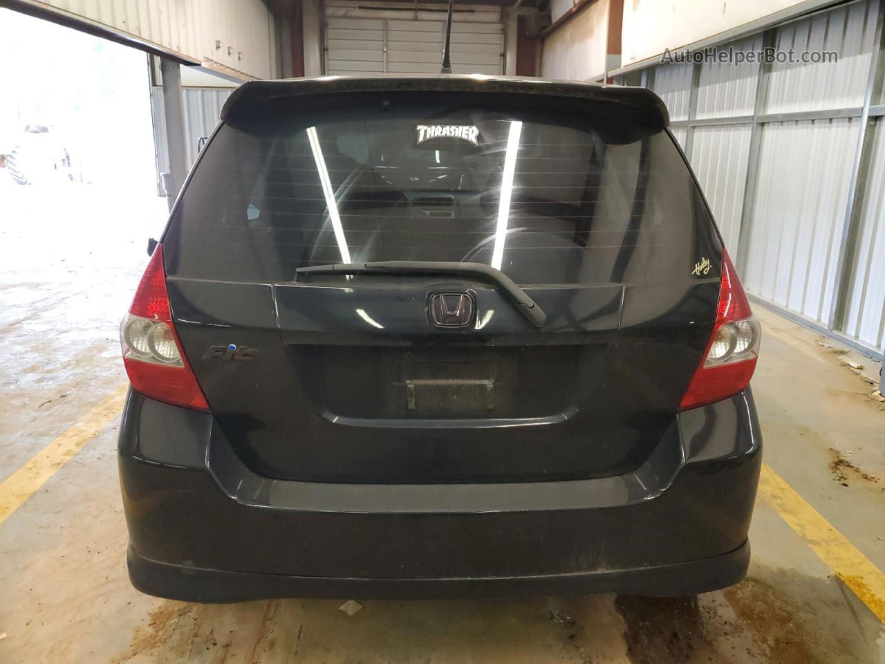 2008 Honda Fit Sport Black vin: JHMGD38608S017098