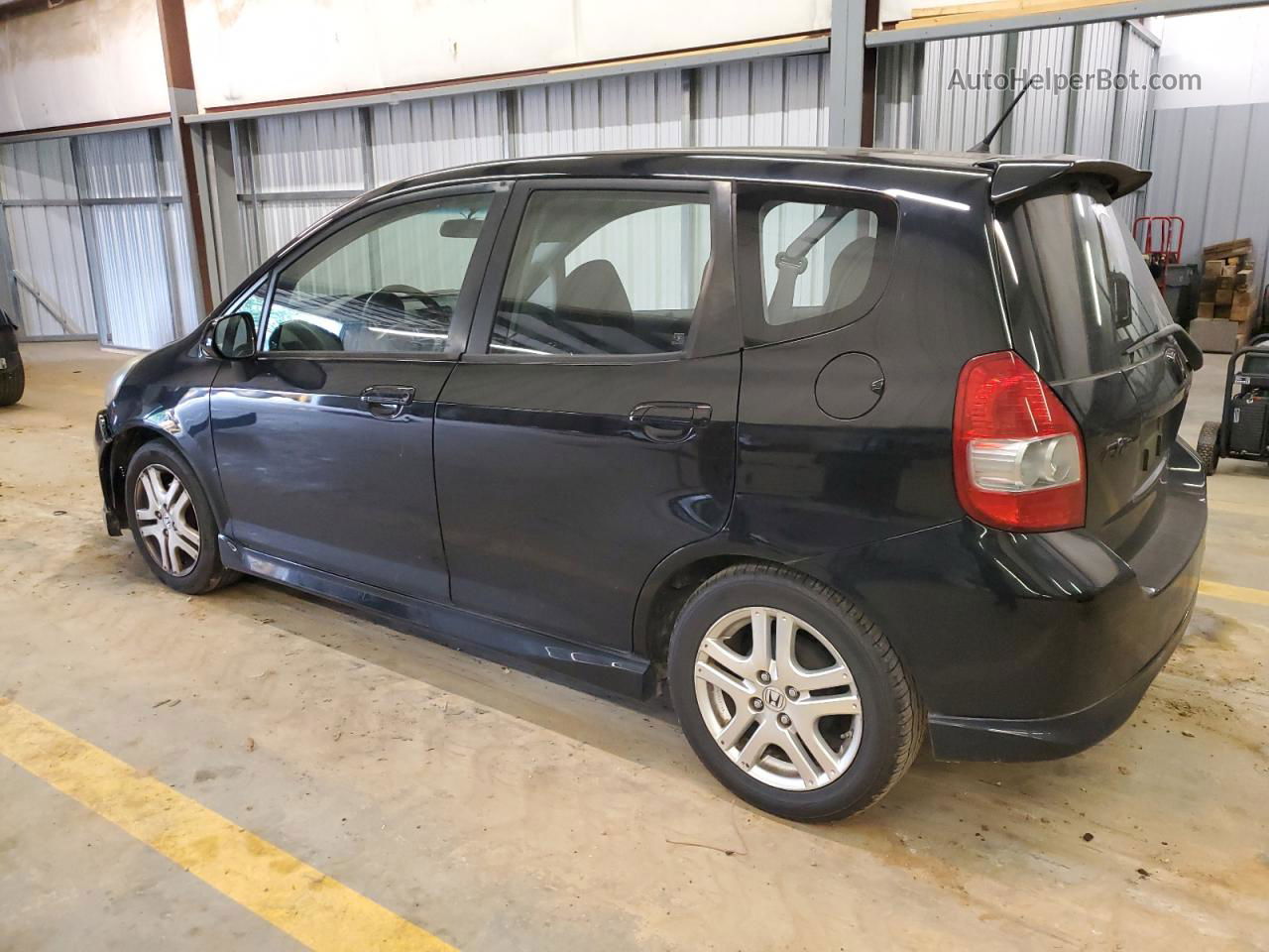 2008 Honda Fit Sport Black vin: JHMGD38608S017098