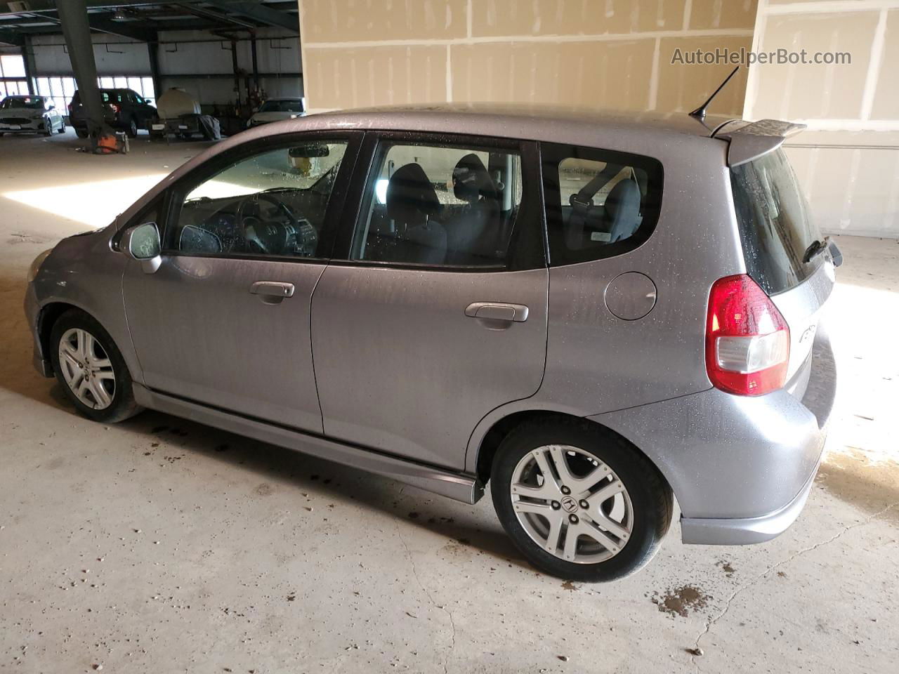 2008 Honda Fit Sport Gray vin: JHMGD38608S047878