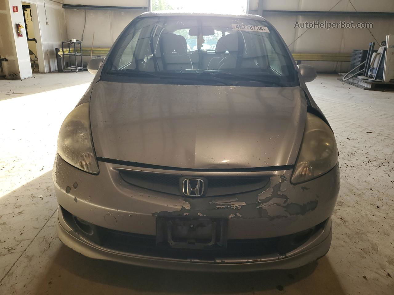 2008 Honda Fit Sport Gray vin: JHMGD38608S047878