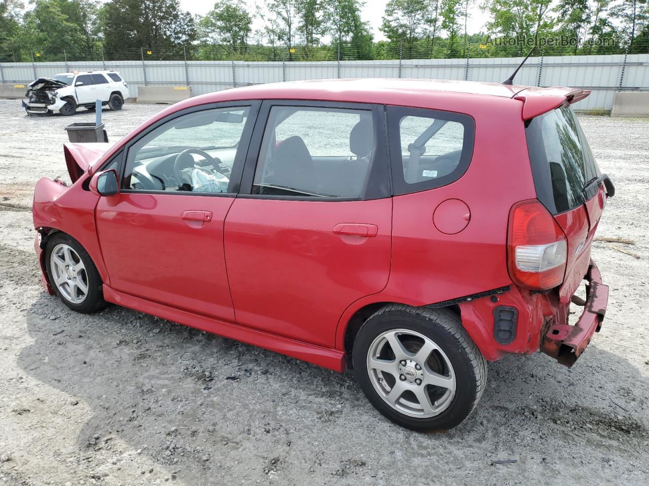 2008 Honda Fit Sport Red vin: JHMGD38618S004523