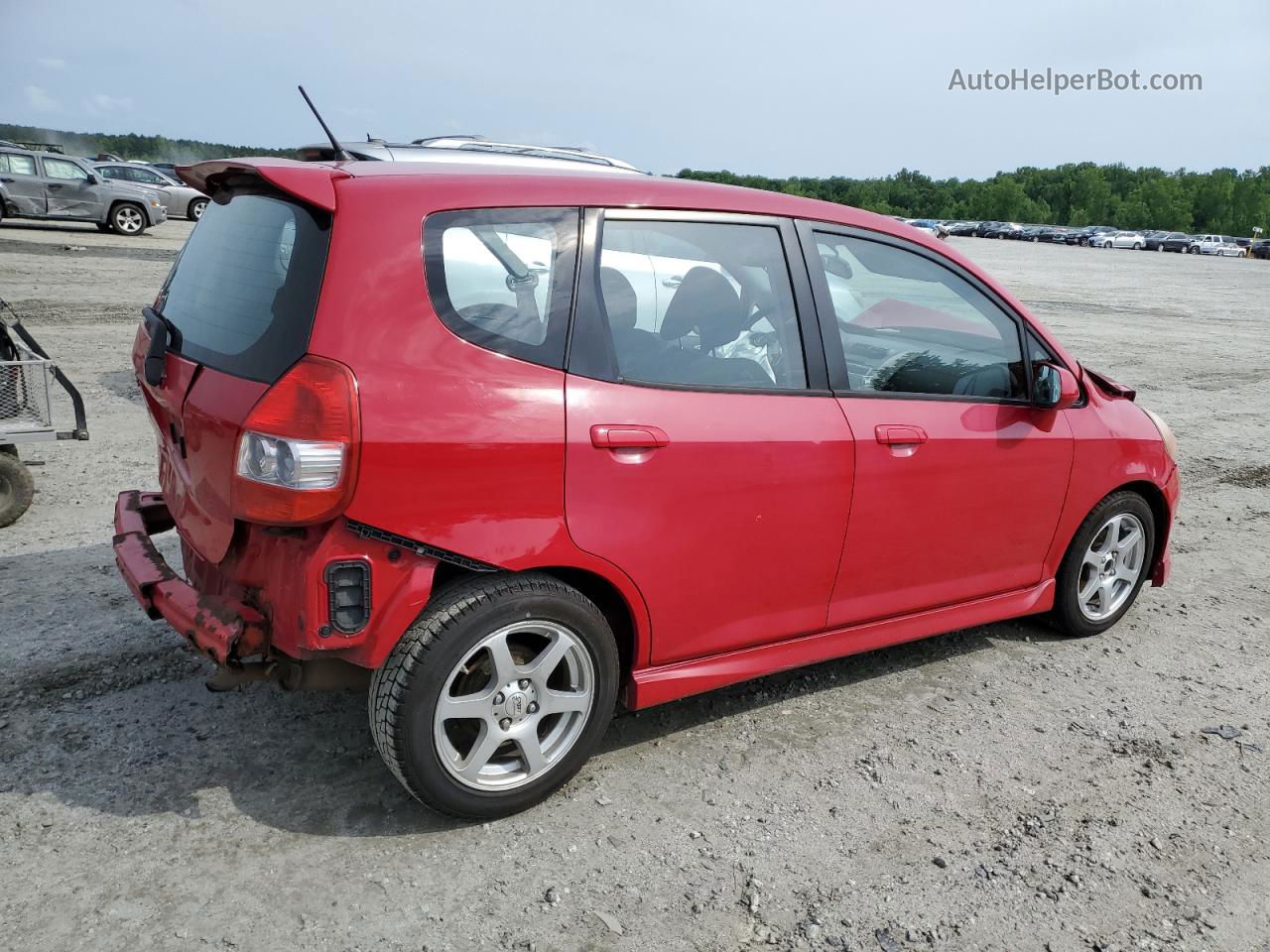 2008 Honda Fit Sport Red vin: JHMGD38618S004523