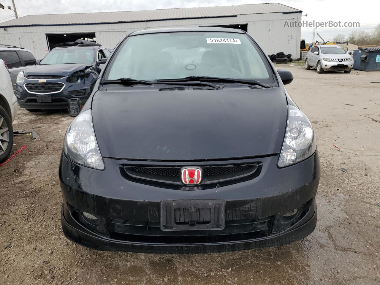 2008 Honda Fit Sport Black vin: JHMGD38618S021466