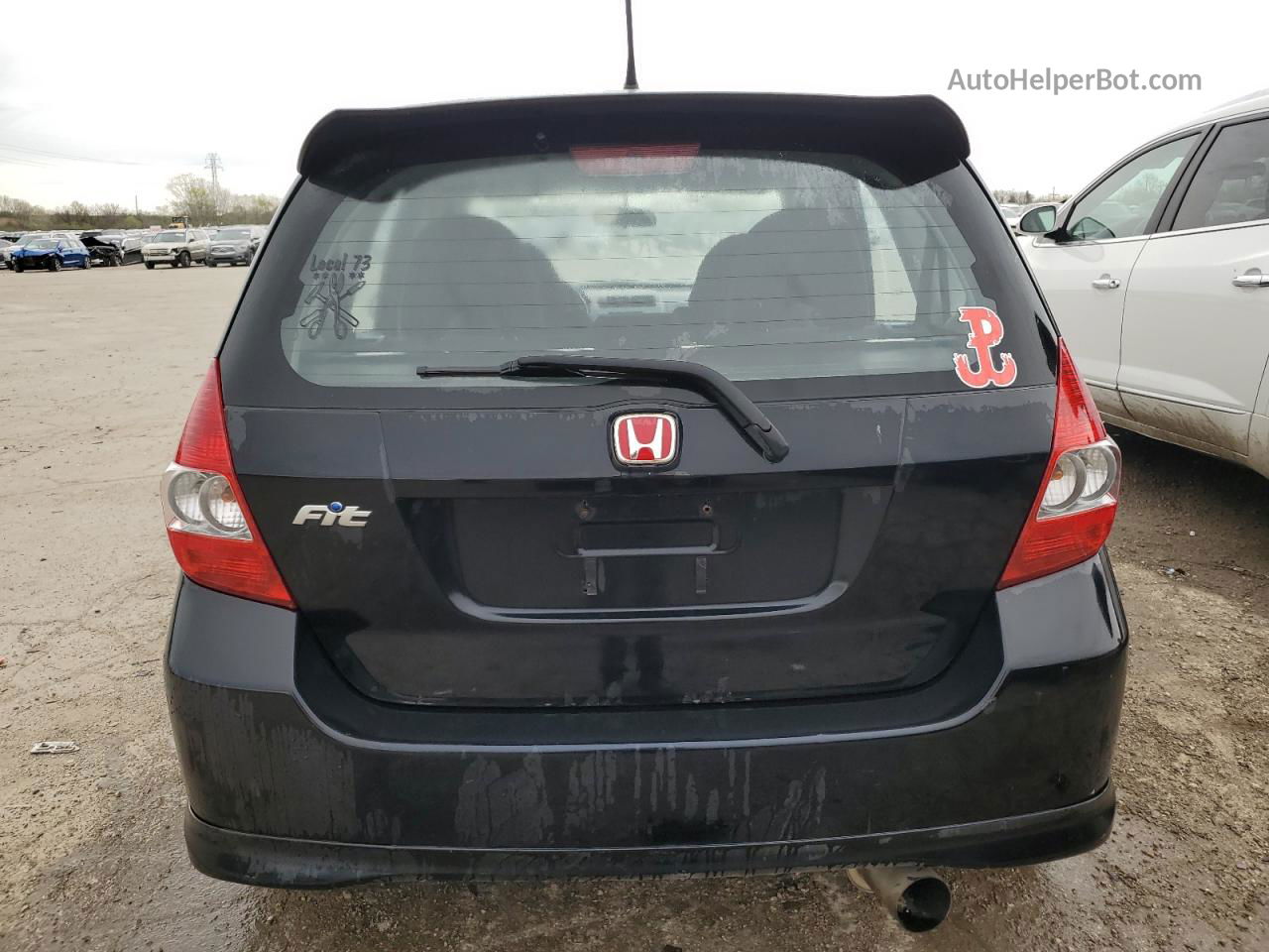 2008 Honda Fit Sport Black vin: JHMGD38618S021466