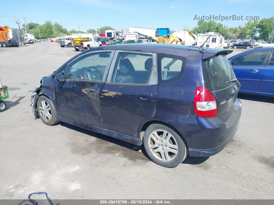 2008 Honda Fit Sport Purple vin: JHMGD38618S038333