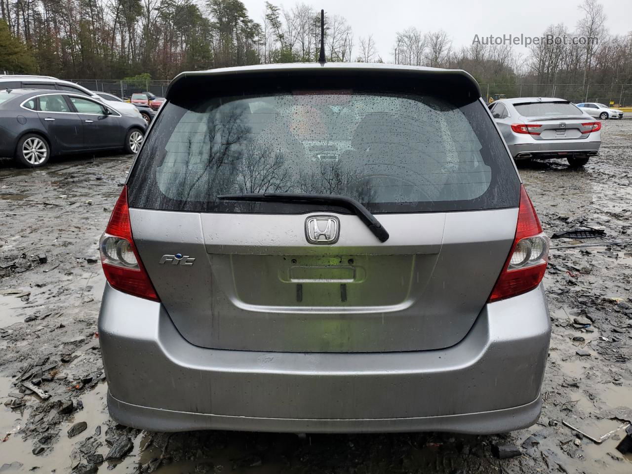 2008 Honda Fit Sport Серый vin: JHMGD38618S064334