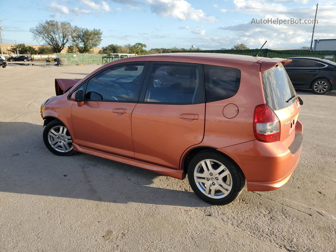 2008 Honda Fit Sport Orange vin: JHMGD38628S004496