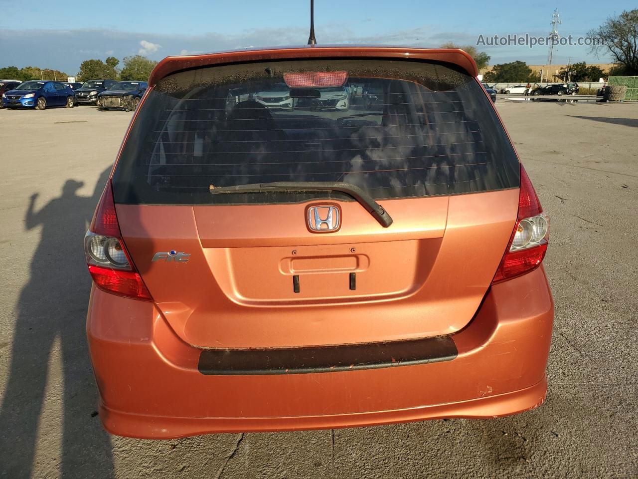 2008 Honda Fit Sport Оранжевый vin: JHMGD38628S004496