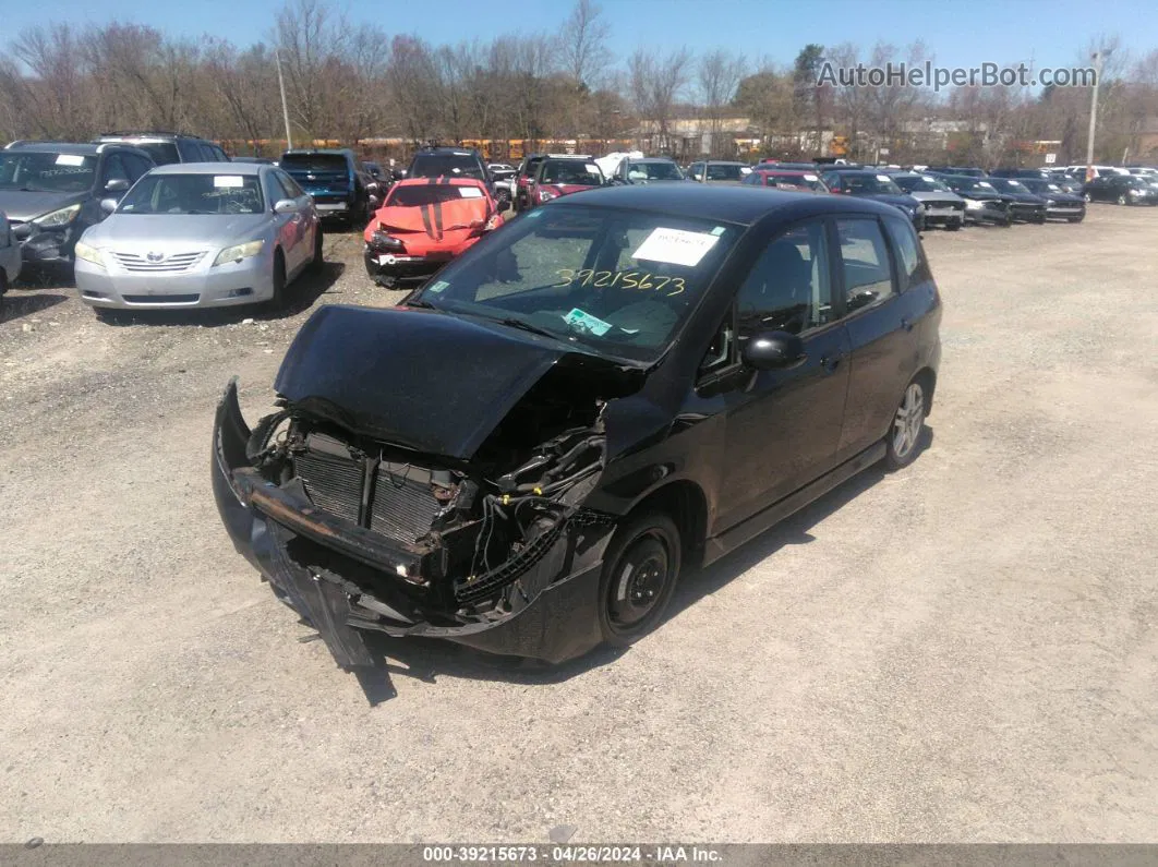 2008 Honda Fit Sport Black vin: JHMGD38628S031584