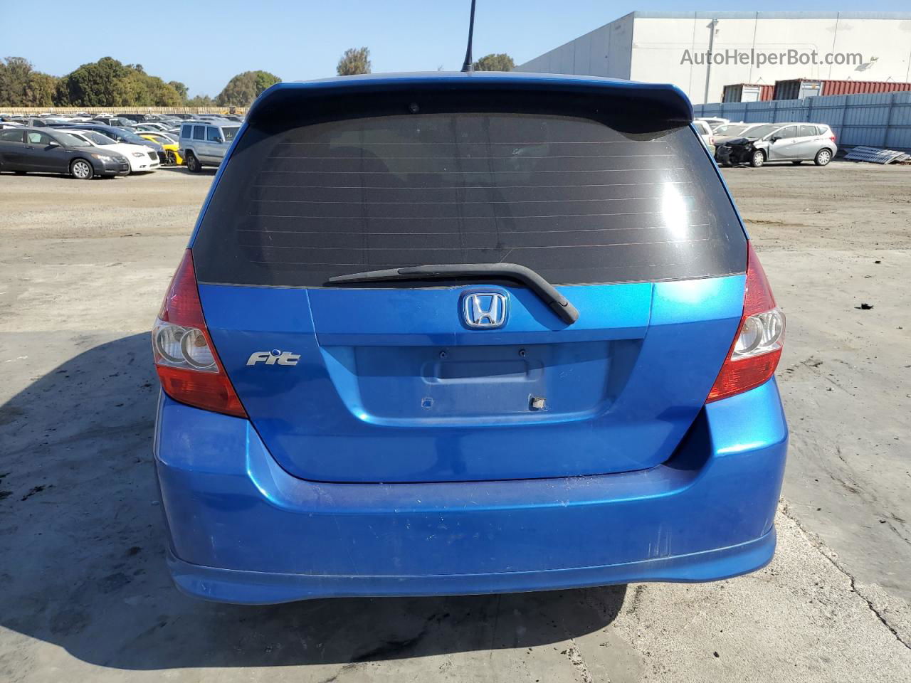 2008 Honda Fit Sport Blue vin: JHMGD38628S071079