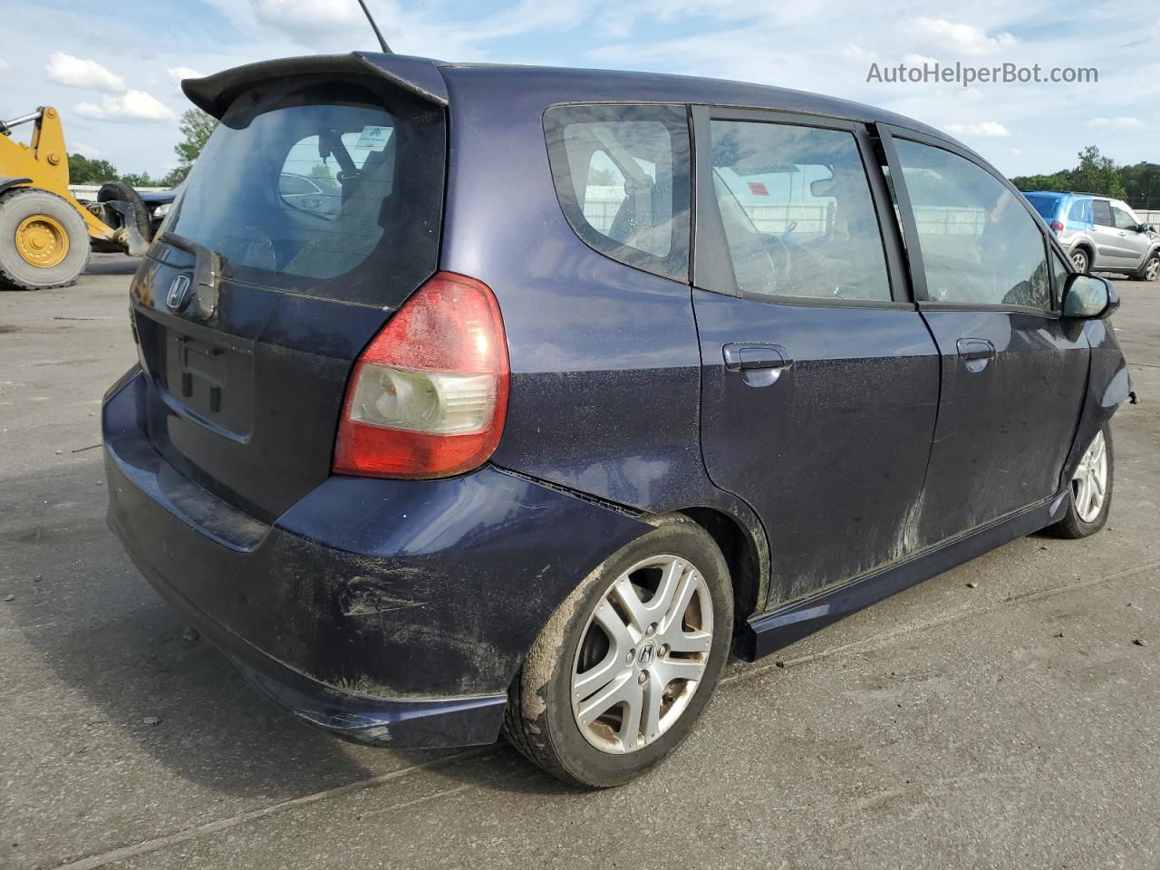 2008 Honda Fit Sport Blue vin: JHMGD38638S014941