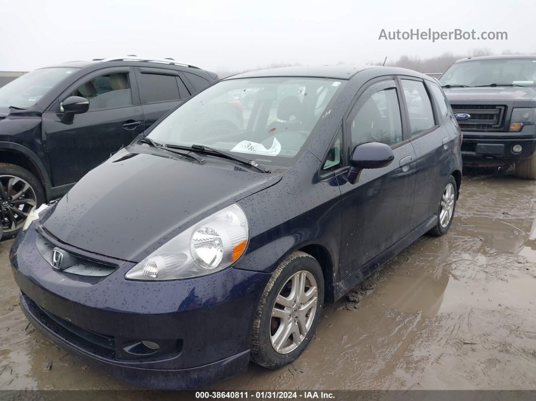 2008 Honda Fit Sport Gray vin: JHMGD38638S030332