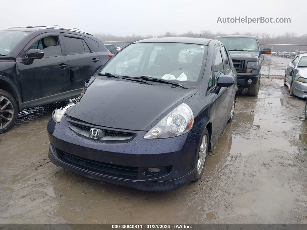 2008 Honda Fit Sport Gray vin: JHMGD38638S030332